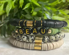 Kelsey - Multi-Colored Heishi Stack Bracelets