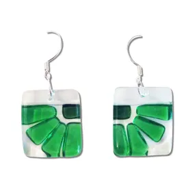 LAMA Glass Earrings - Green