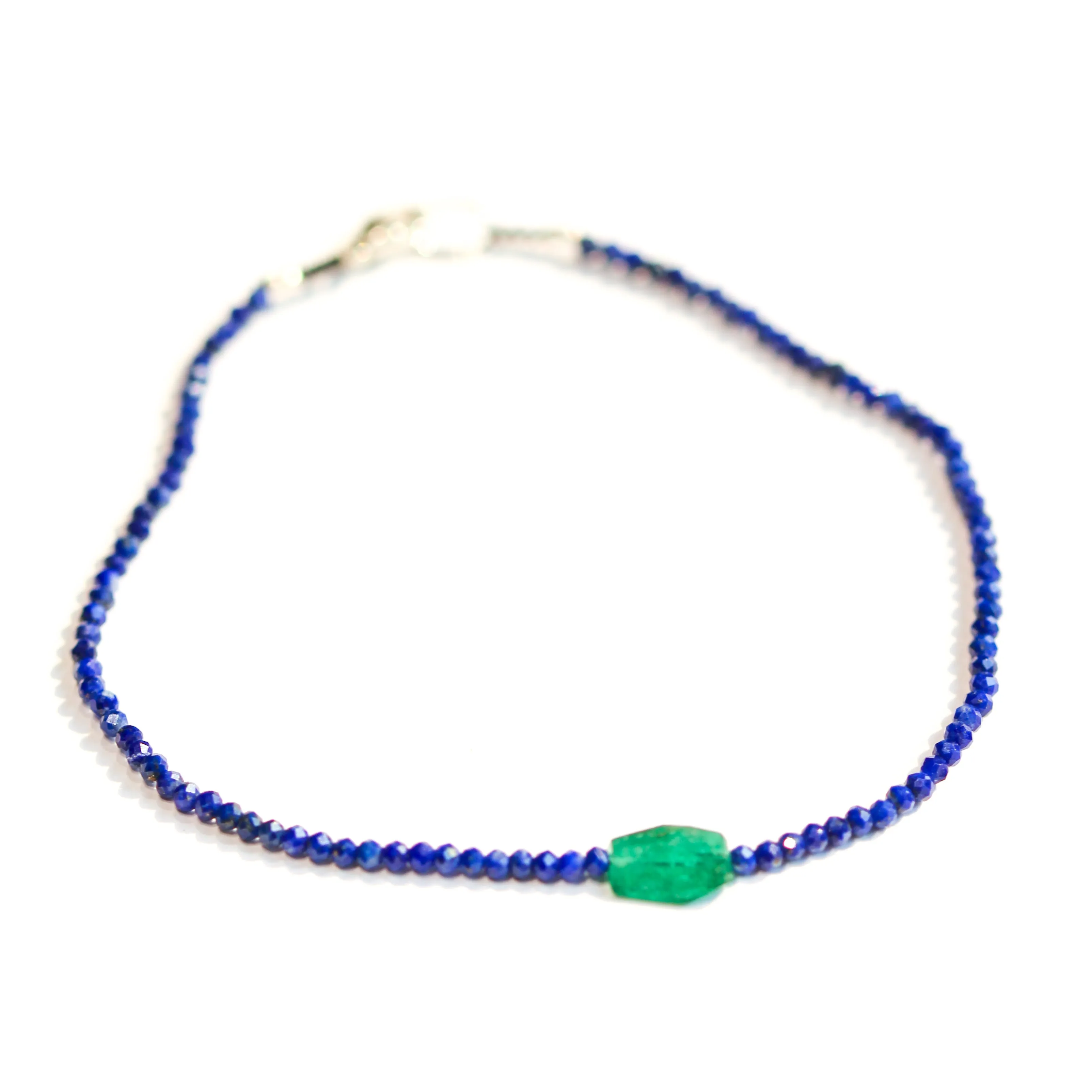 Lapis & Emerald Bracelet No. 106