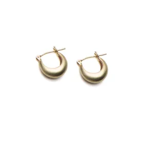 LGF Curve Hoops in 14k Yellow Gold (S)