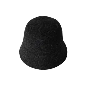 Look by M Bucket Black Wool Hat (Women's)