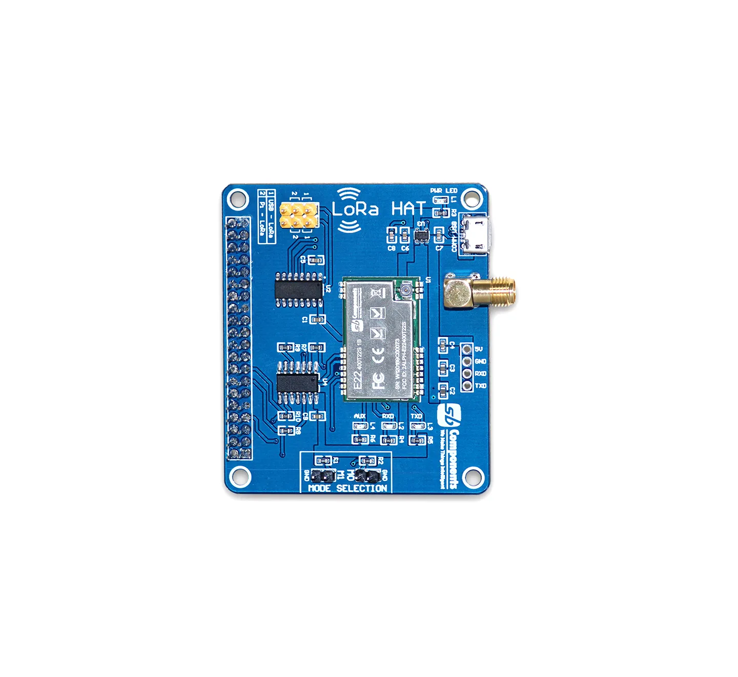 LoRa HAT 915/868/433 MHz