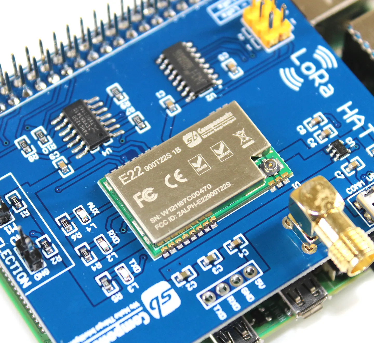 LoRa HAT 915/868/433 MHz