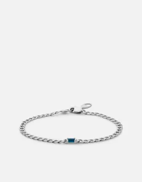 Lyra Topaz Chain Bracelet, Sterling Silver