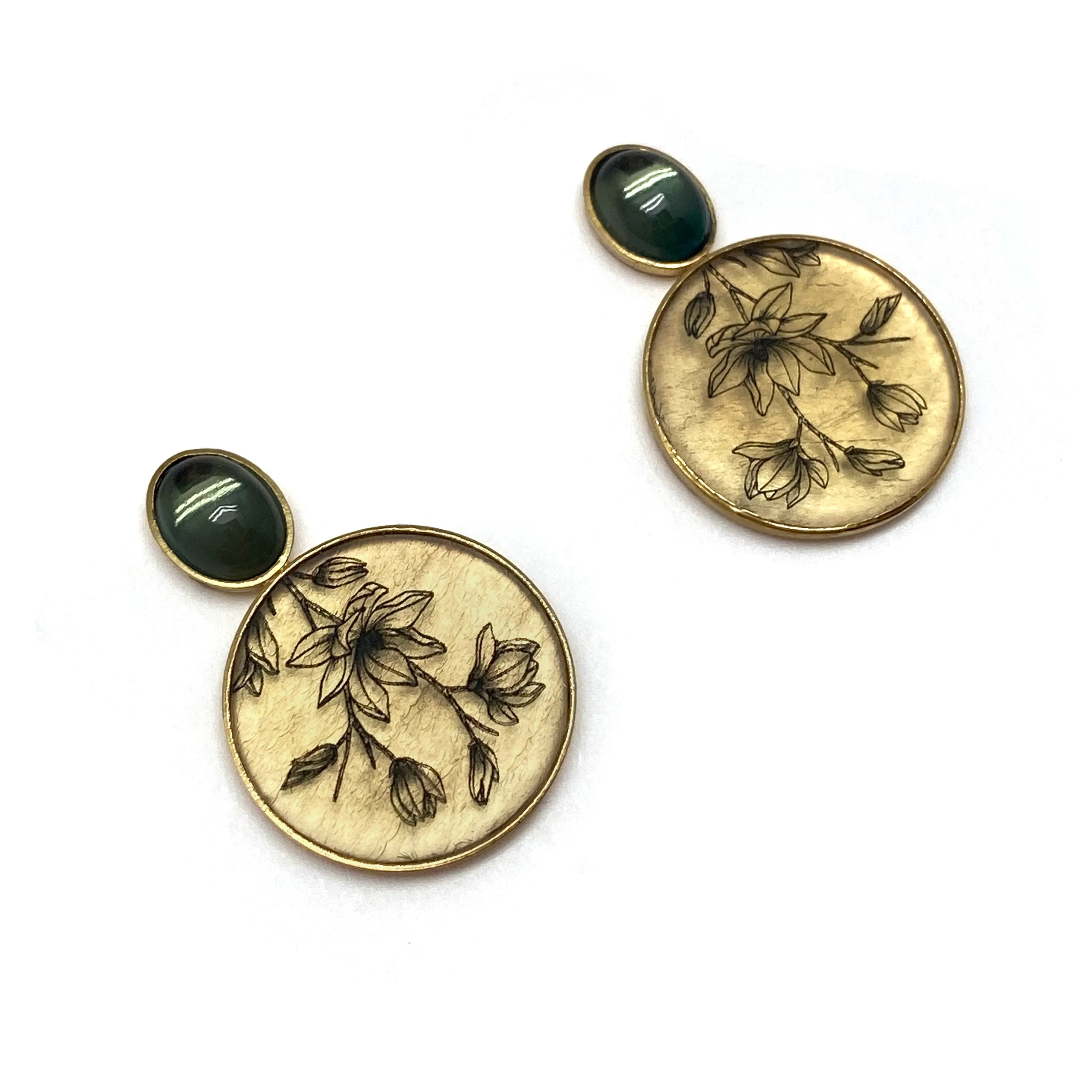 Magnolia Orb Earrings