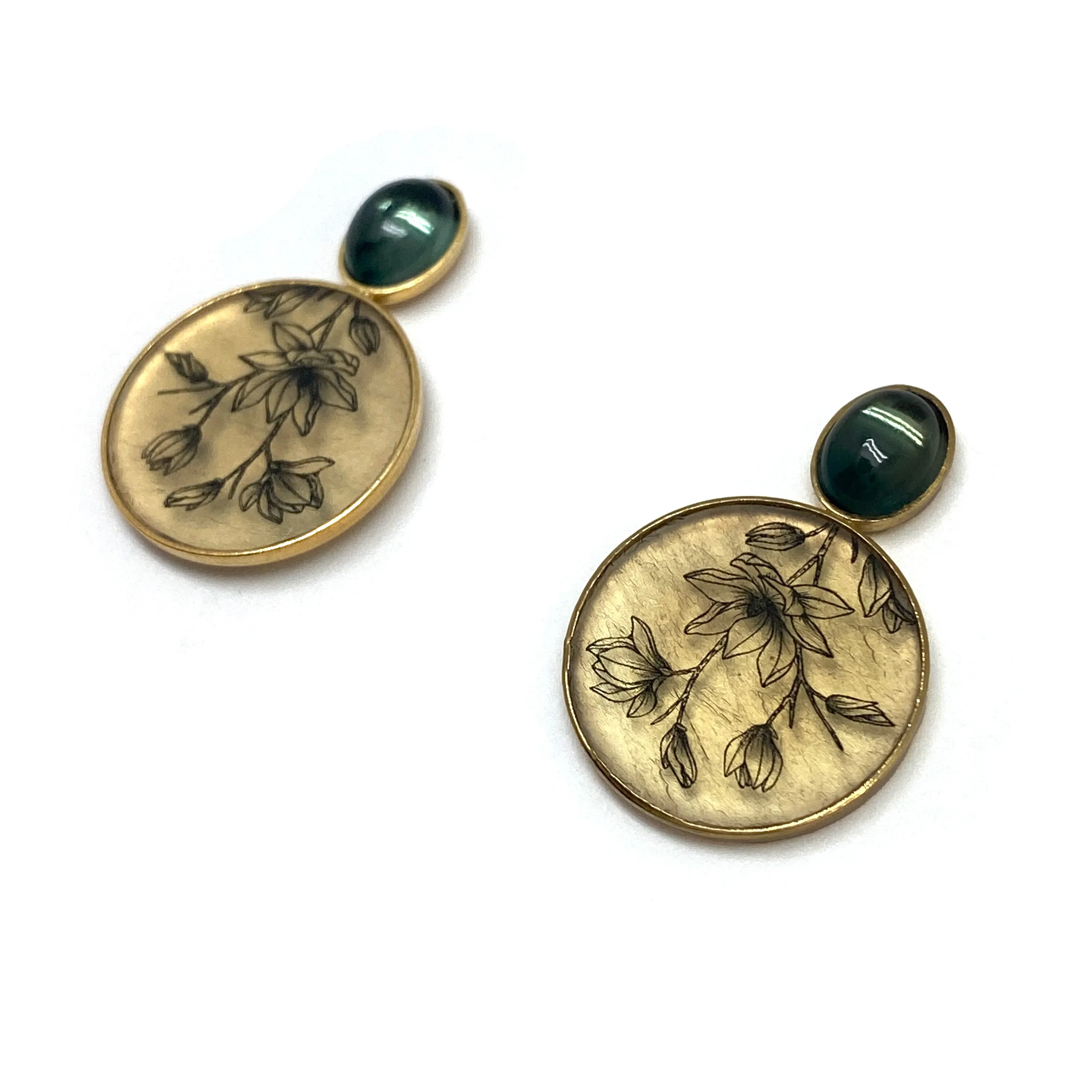 Magnolia Orb Earrings