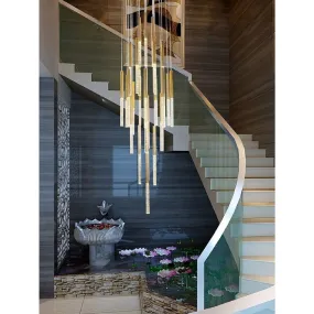 Manarola | Long LED Spiral Chandelier