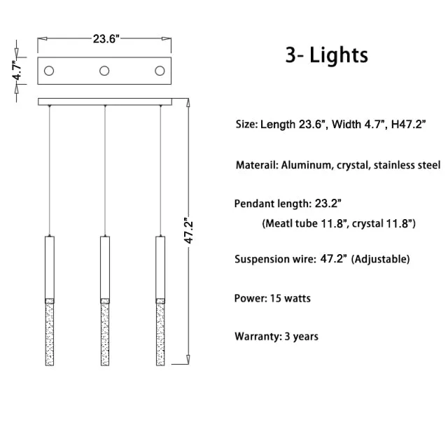 Manarola | Long LED Spiral Chandelier