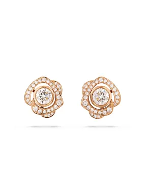 Maymay Rose Detachable Rose Gold Diamond Earrings