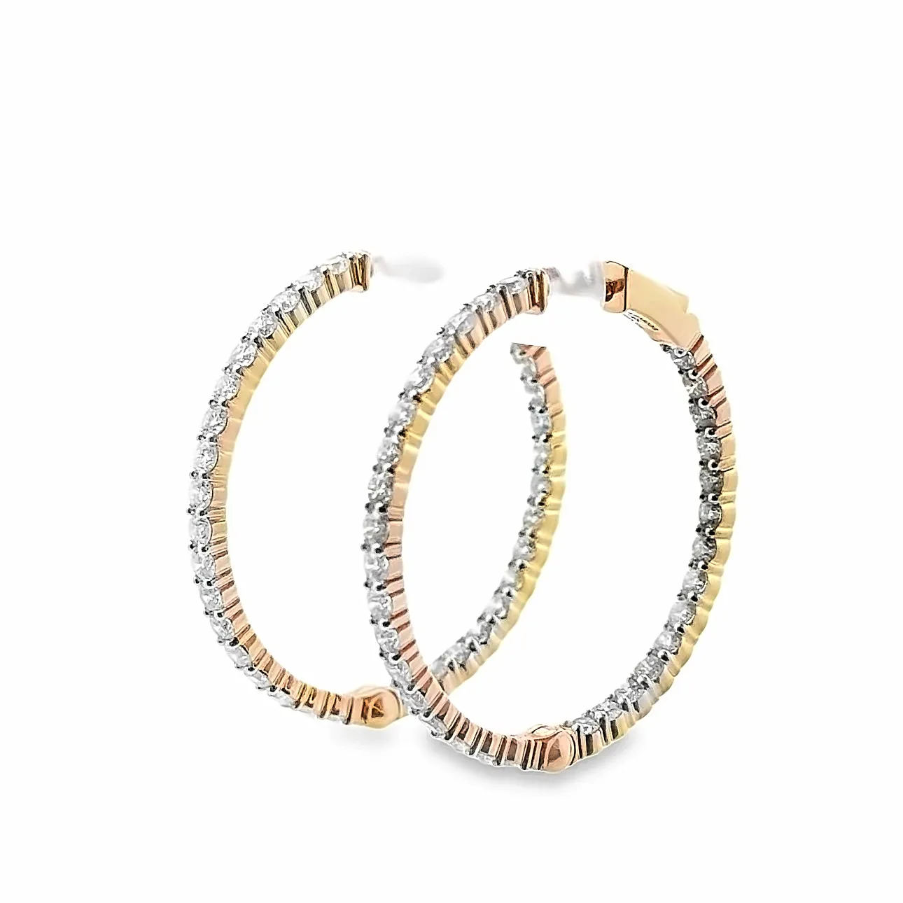 Medium Diamond Hoops