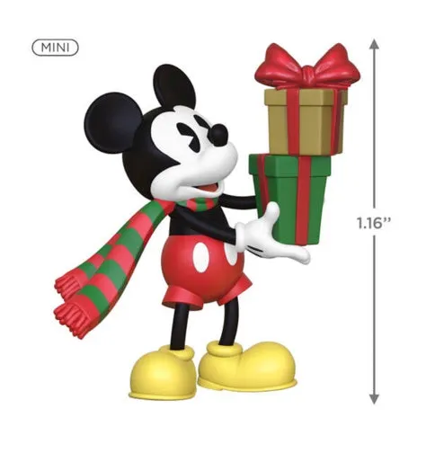 Mini Disney Mickey Mouse Mickey's Special Delivery Ornament, 1.16"