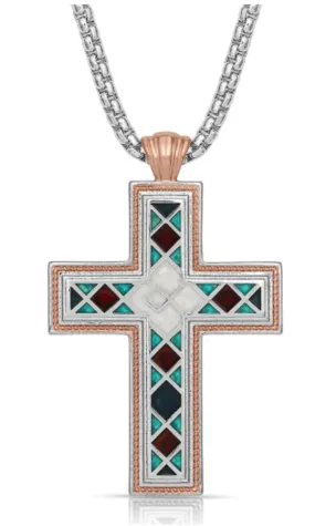 Montana Silversmith American Legends Mosaic Cross Necklace - In Stock