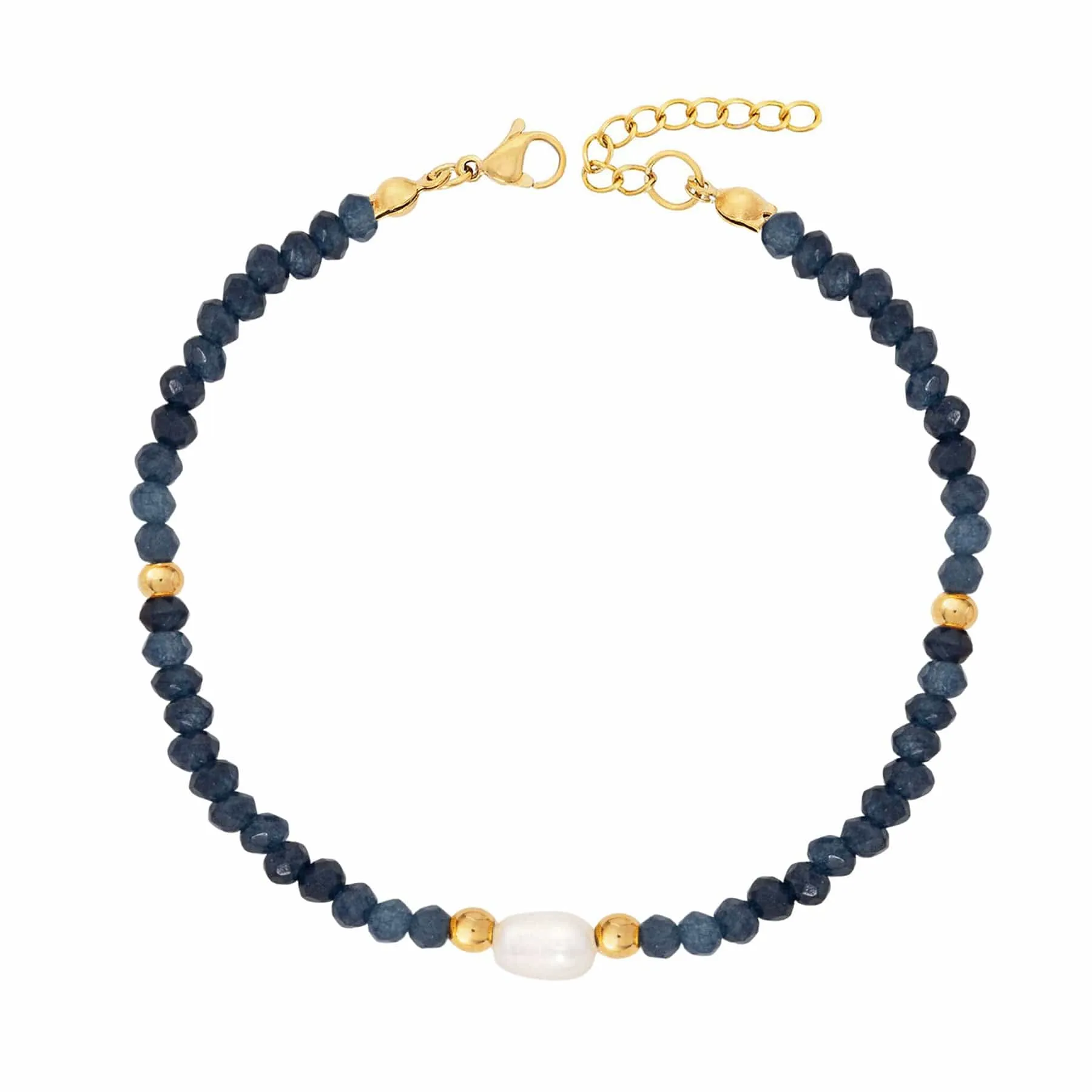 Navy Pearl Bracelet