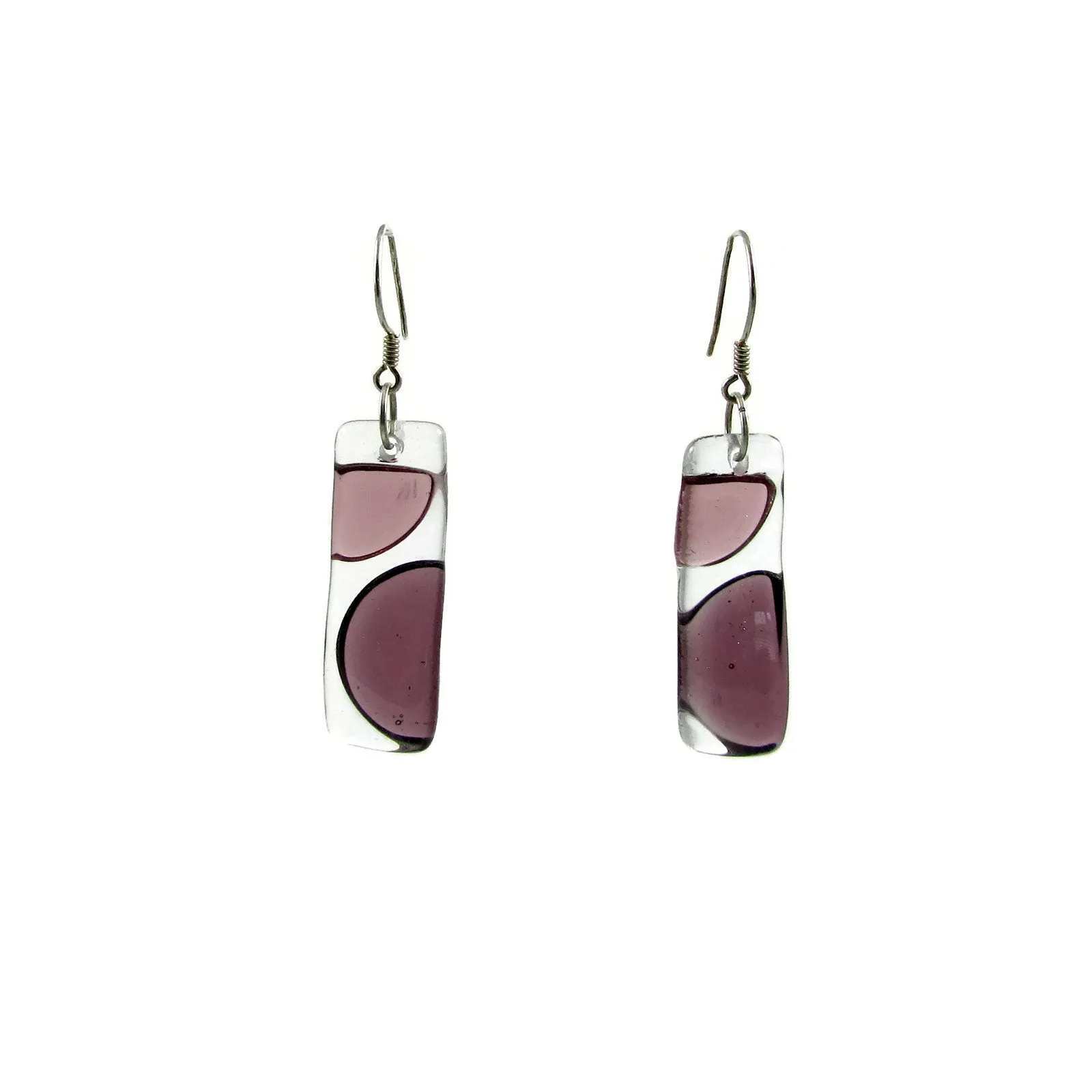 Onda Glass Earrings - Red