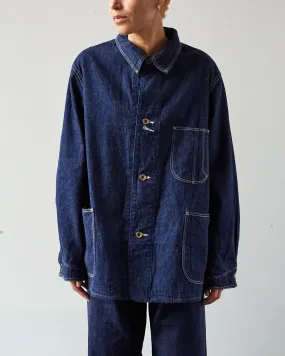 OrSlow 9oz Denim Coverall, One Wash