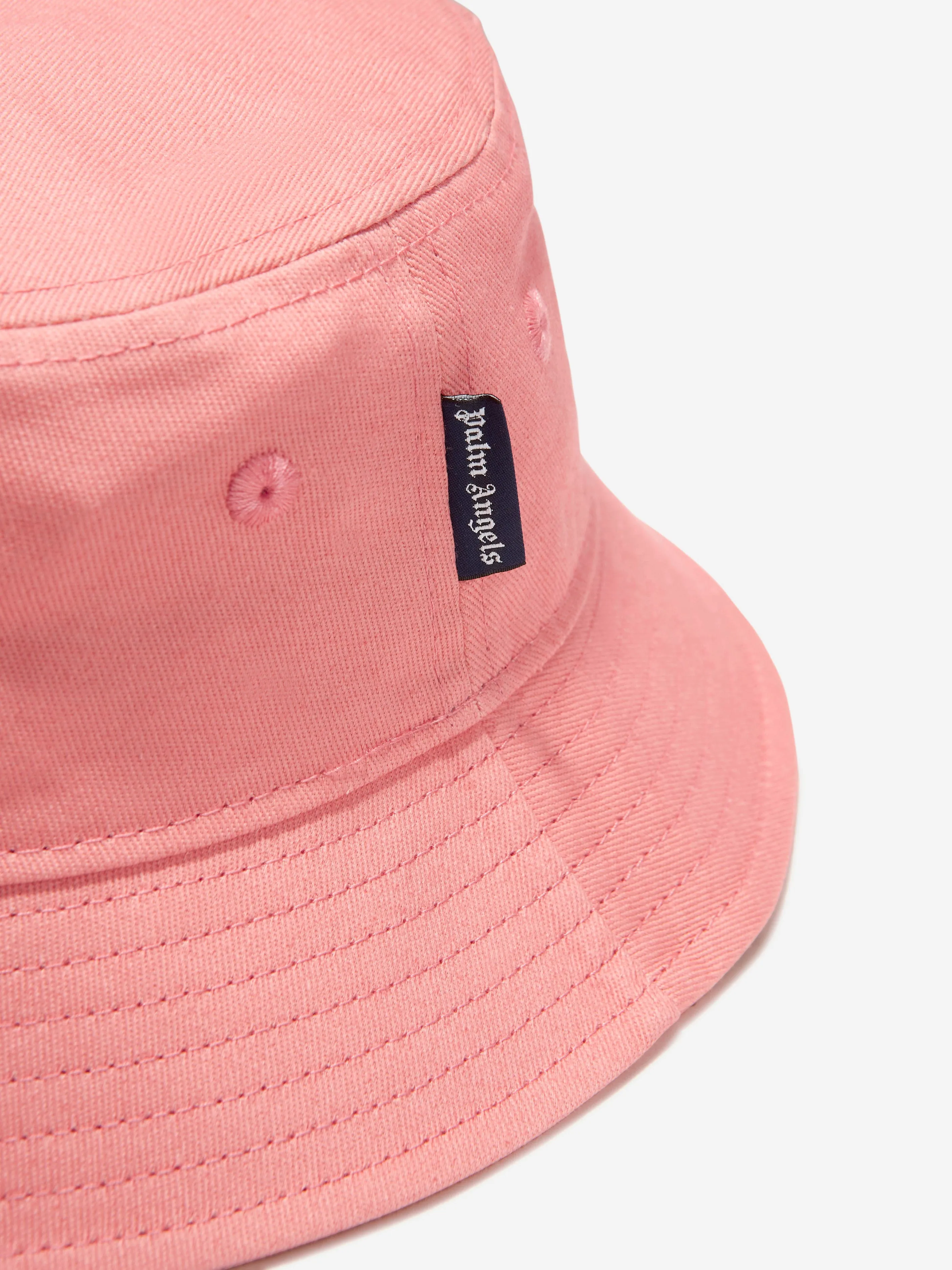 Palm Angels Girls Logo Bucket Hat in Pink