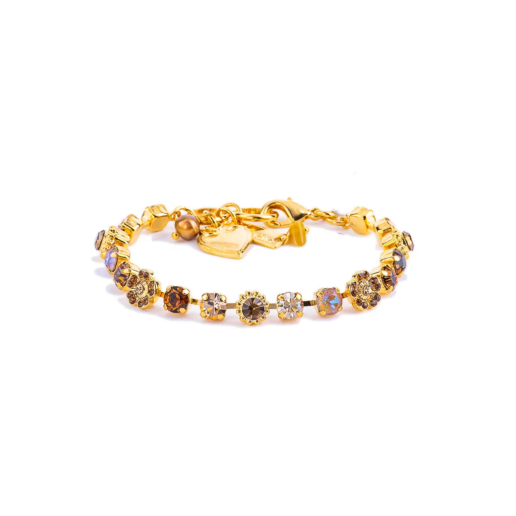 Petite Flower Cluster Bracelet in "Chai" *Preorder*