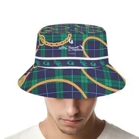 PLAID IN GOLD Fisherman hat