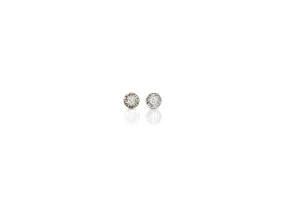 Planish bezel diamond studs