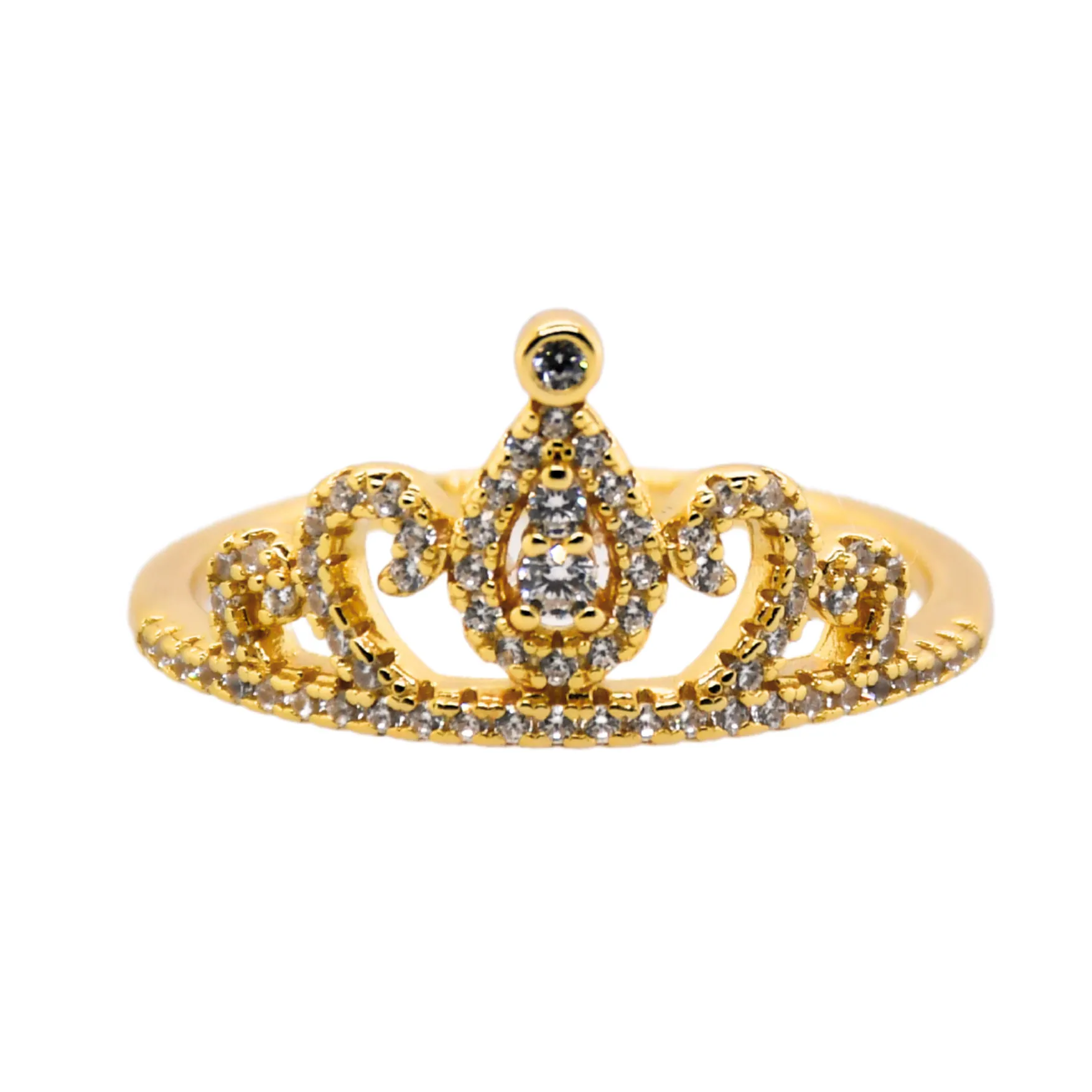 "CROWN" Gold Plated and Silver Ring