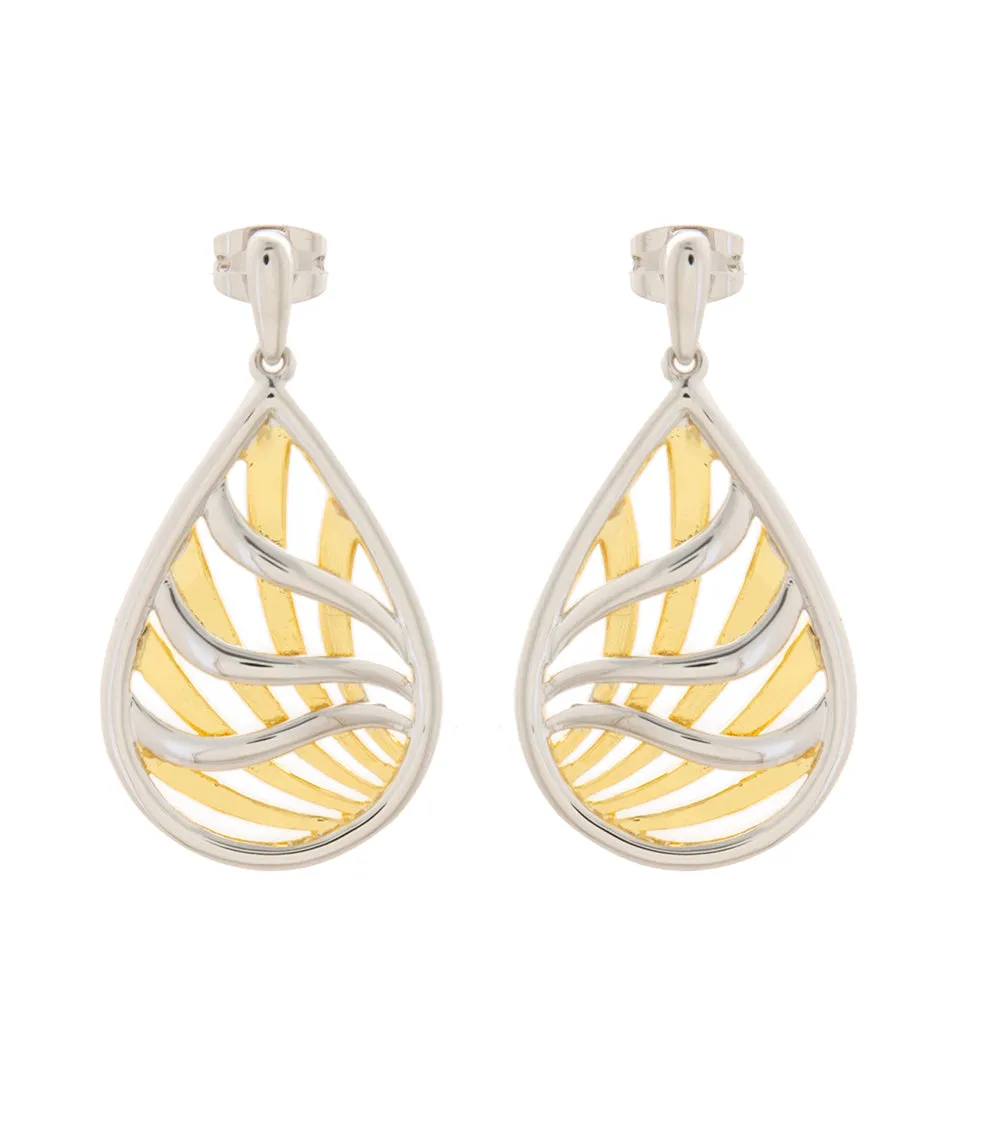 "Seaweed" Teardrop Earrings