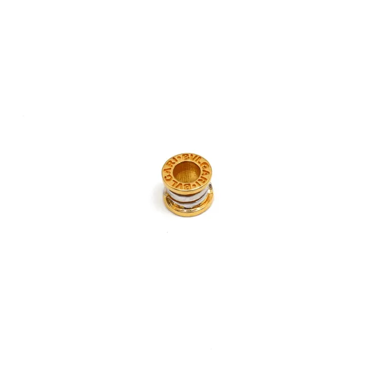 Real Gold GZBV 2 Color Small Round Roller Pendant 0159-YM B P 1872