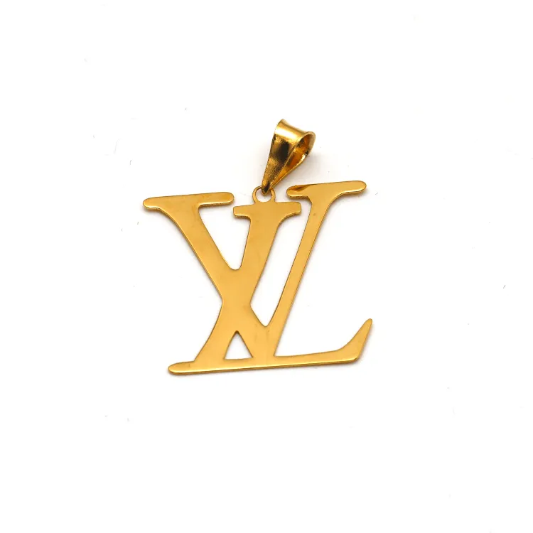 Real Gold GZLV Plain Luxury Flat Pendant 0171/3KU P 1821