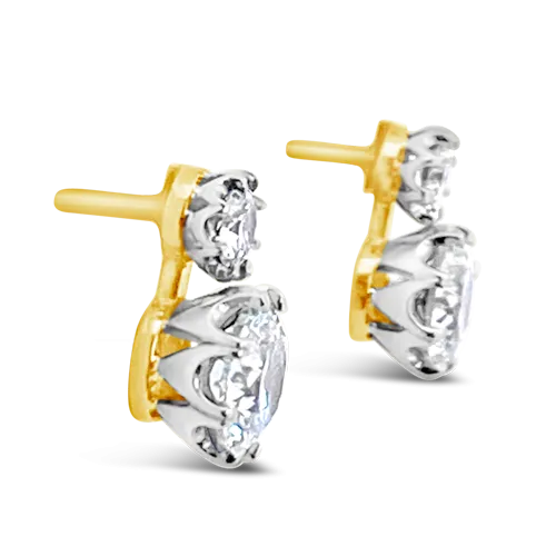 Round Diamond Earrings