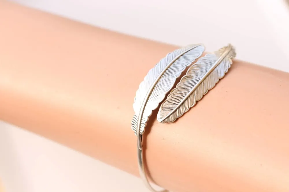 Silver Leaf Bracelet