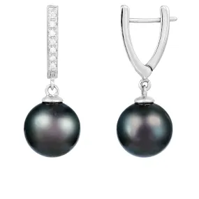 Splendid Pearls 14K White Gold Pearl Earrings HE-155WG