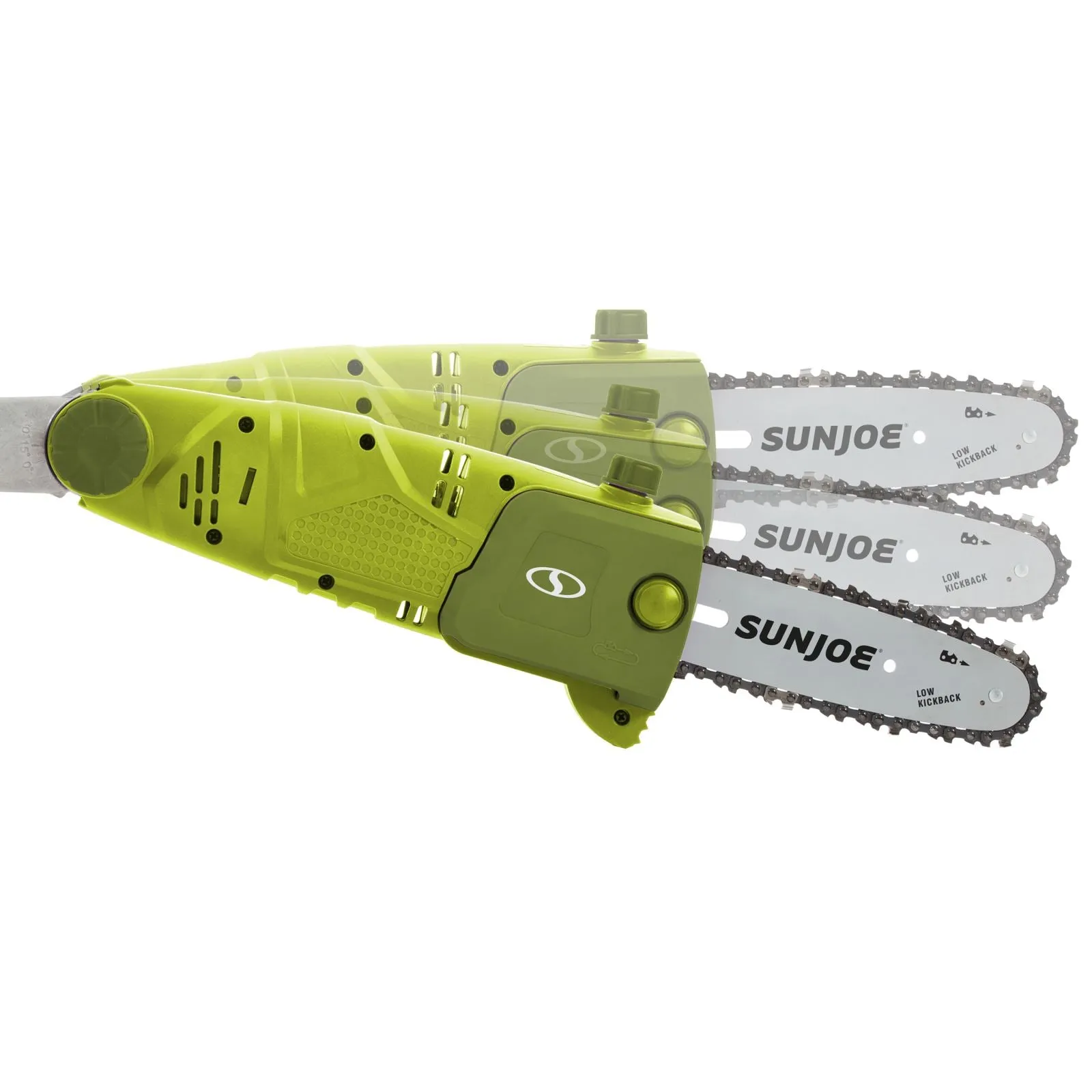 Sun Joe SWJ802E Electric Multi-Angle Pole Chain Saw | 8 inch | 6.5 Amp (Green)