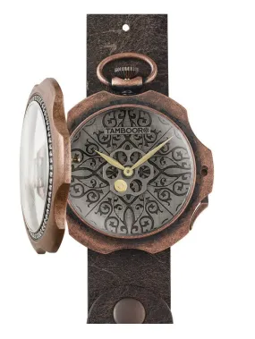 TAMBOORO Men’s Watch TATTOO Dirty Bronze ZIRCONIA TB-101-BR-ZW-SL-CP