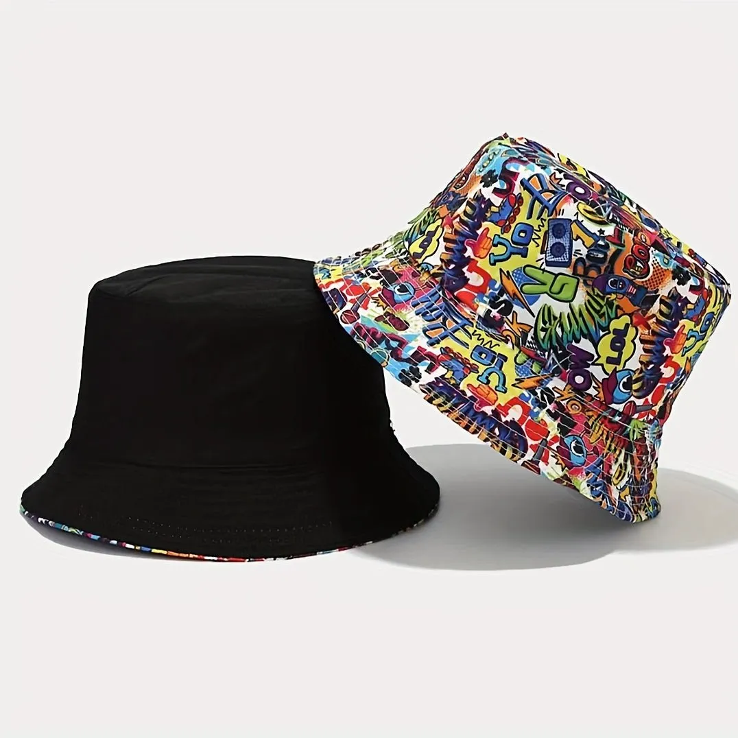 Unisex 3D Cartoon Bucket Hat | Stylish Sun Protection for Outdoor Adventures