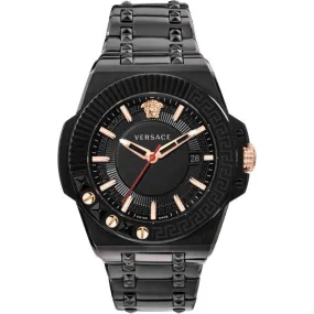 Versace Men's Watch Chain Reaction Black Bracelet VEDY00719