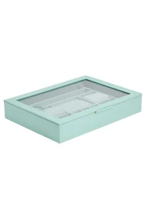 Wolf 1834 Sophia Jewelry Box With Window in Jade