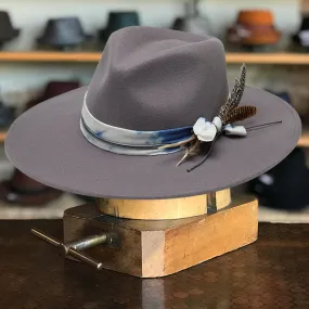 Woolen Whisper Fedora in Grey